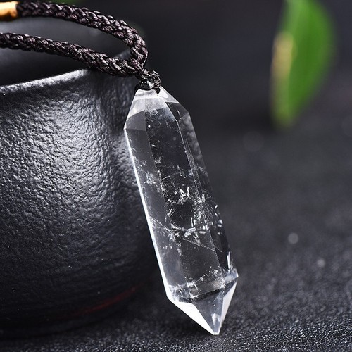 White colorless quartz crystal - quartz,